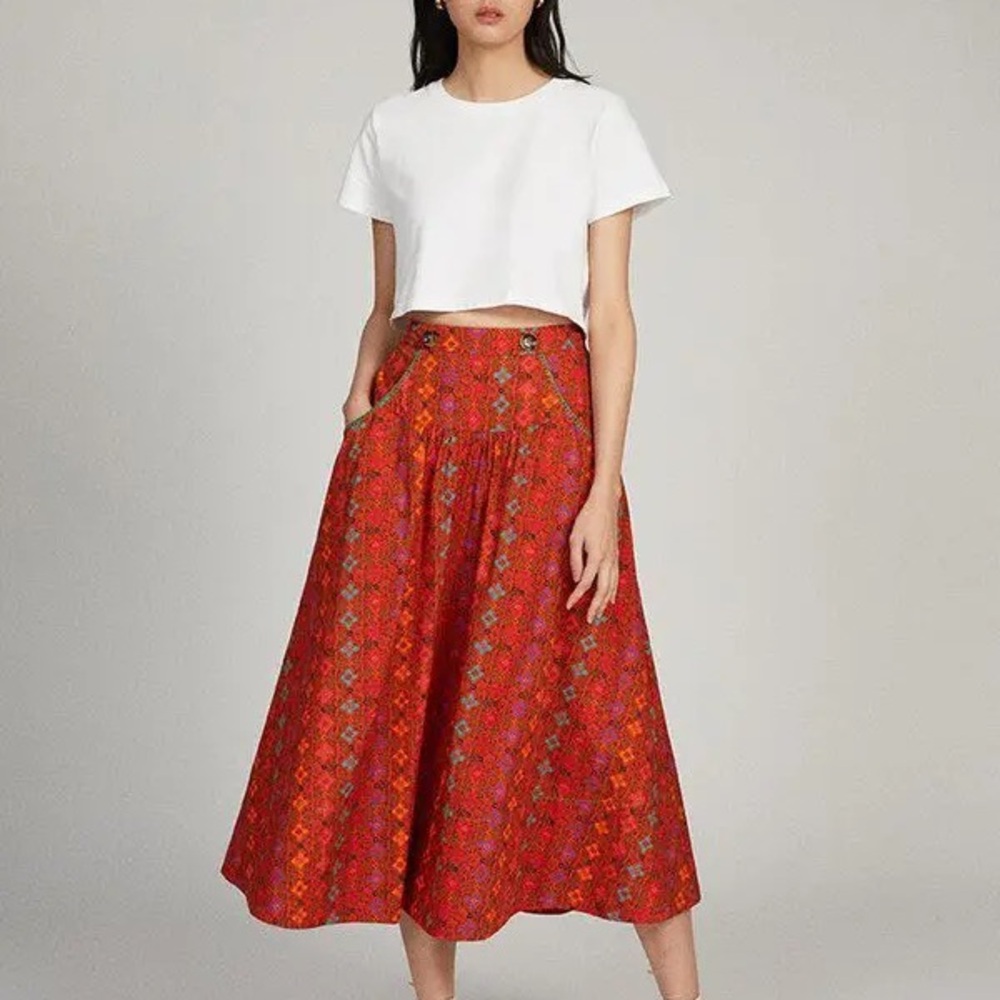SALONI Paisley Skirt